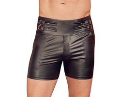 Ruig Wetlook Broekje met Hoge Taille