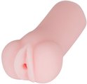 Roze mini masturbator liggend op zijn kant.