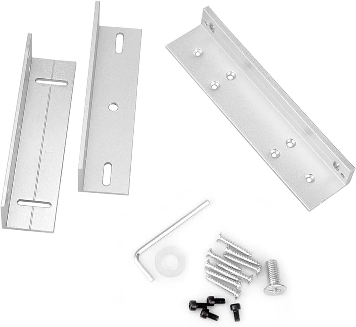 (280 kg) inclusief Z- en L-vormige beugels voor 280KG 600LB solenoïdeslot voor toegangscontrole met enkele deur (magnetisch slot niet inbegrepen)