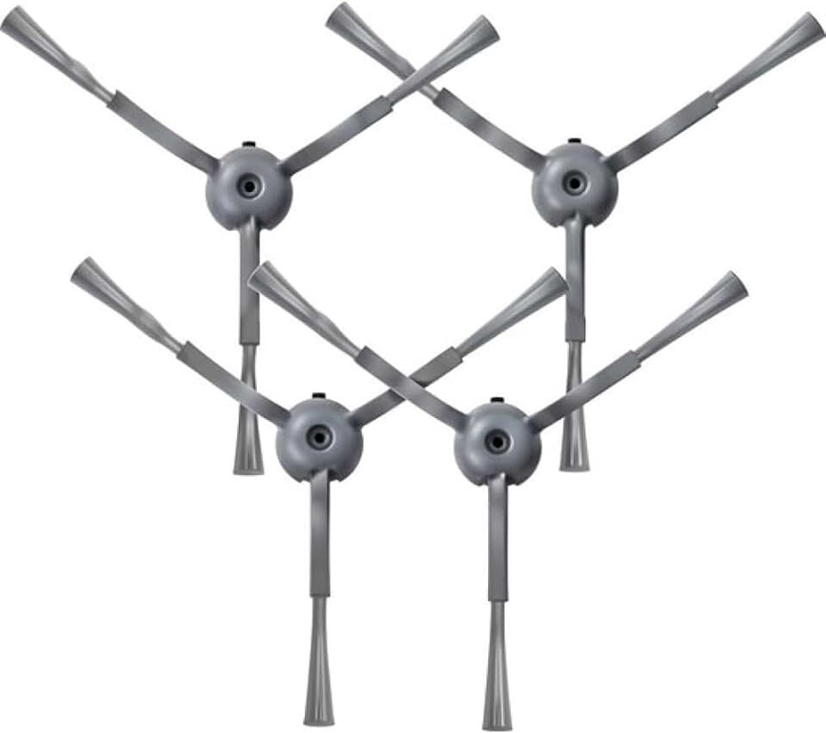 4x Zijborstel set compatibel met Eufy Clean G50 / G50 Hybrid / L50 / L50 SES / L60 / L60 Hybrid