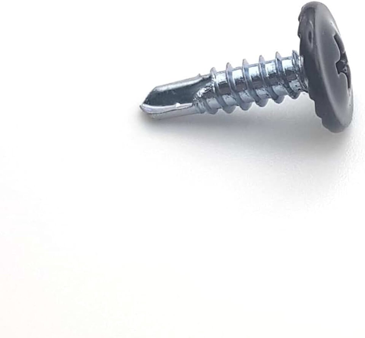 Schroeven 4,2 x 16 mm RAL 8019 bruin grijs kop schijf breed Ph verzinkt 100
