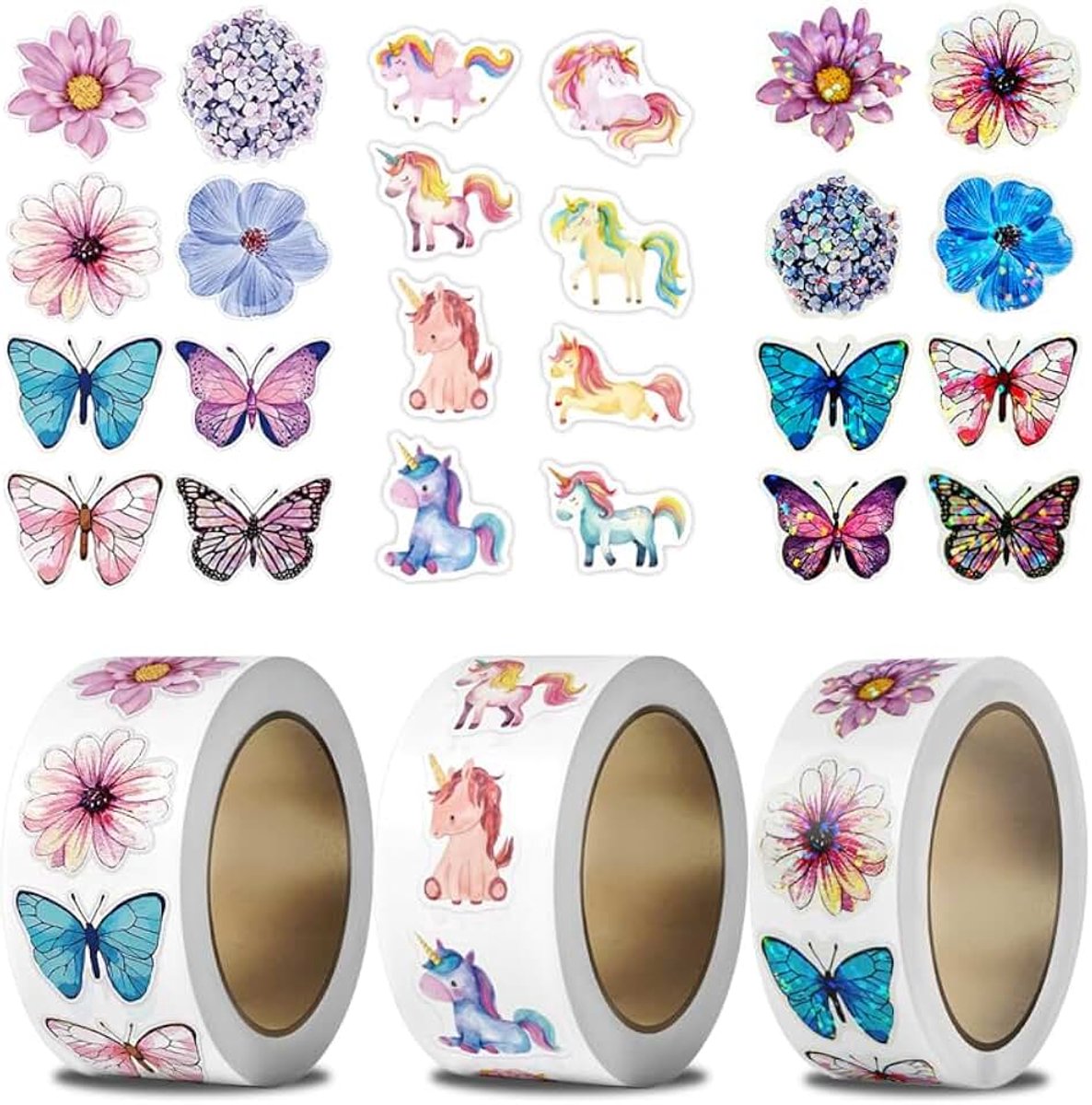 Stickers met dieren, 1500 stuks stickers voor studenten, motiverende cartoon-dierenaffirmatiestickers, leraren, beloningsstickers voor kinderen, beloningsstickers in de klas