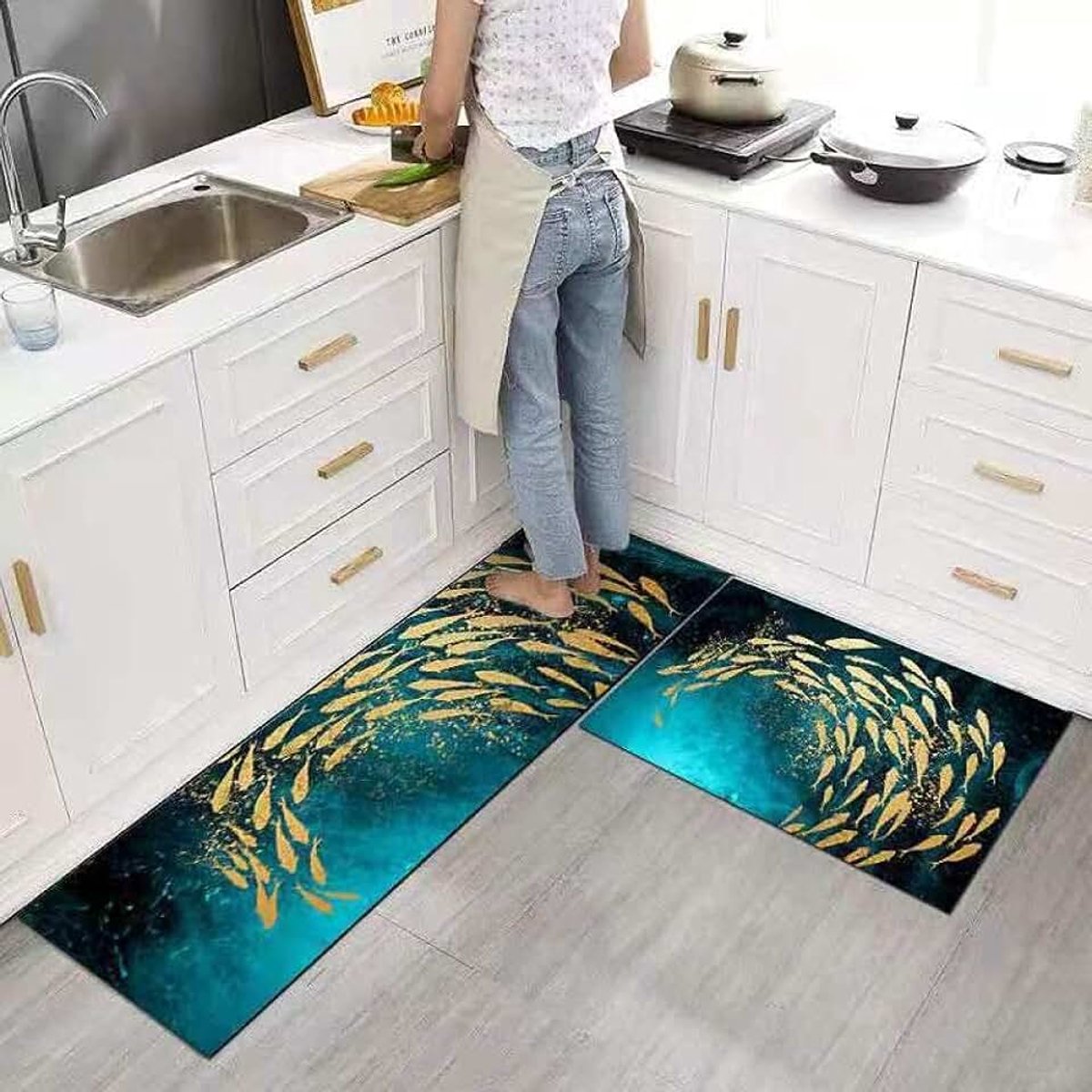Indoor Heavykitchen vloermatten, huishoudelijke deurmatten, lange tapijten, thuisbenodigdheden