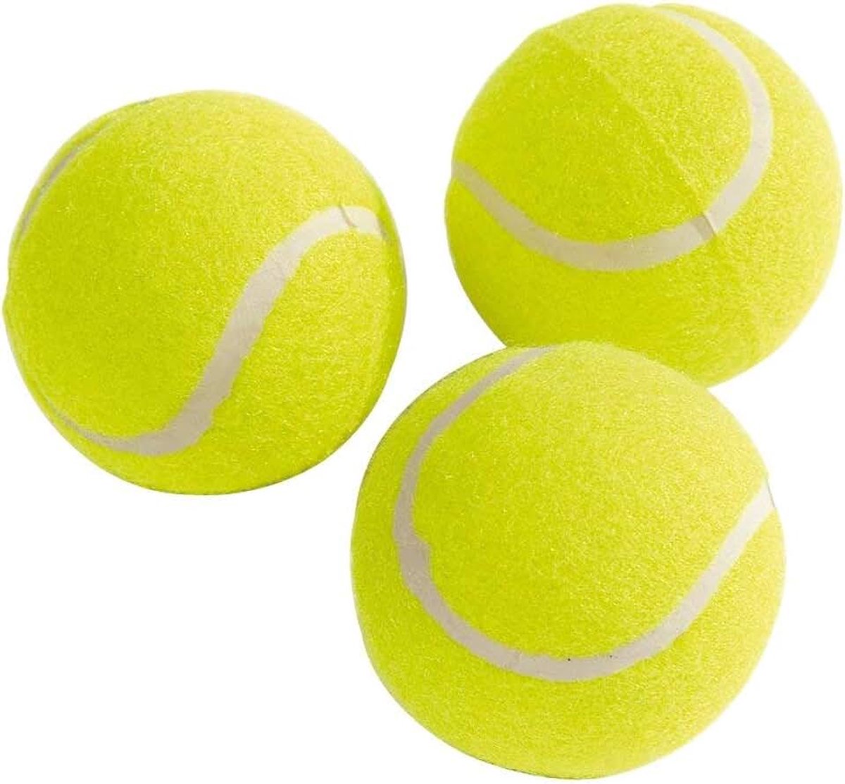Tennisballen + tas, geel