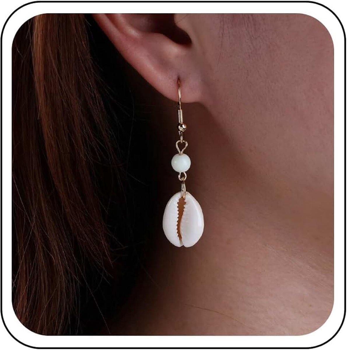 Schelp cowrie druppel oorbellen gouden schelp oorbellen oorbellen natuurlijke cowrie oorbel zomer strand schelp oorbel sieraden voor vrouwen