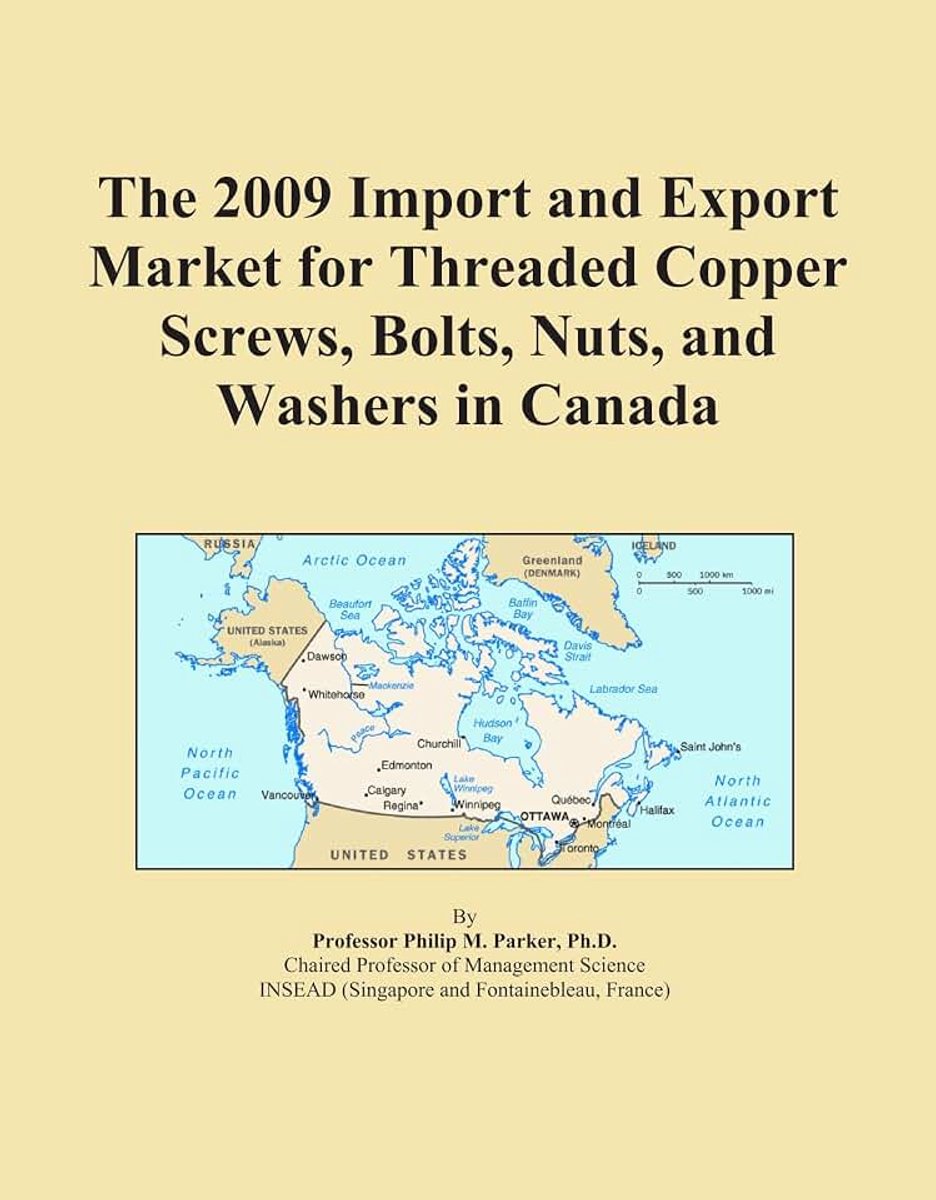 Threaded Copper Screws, Bolts, Nuts, and Washers in Canada
