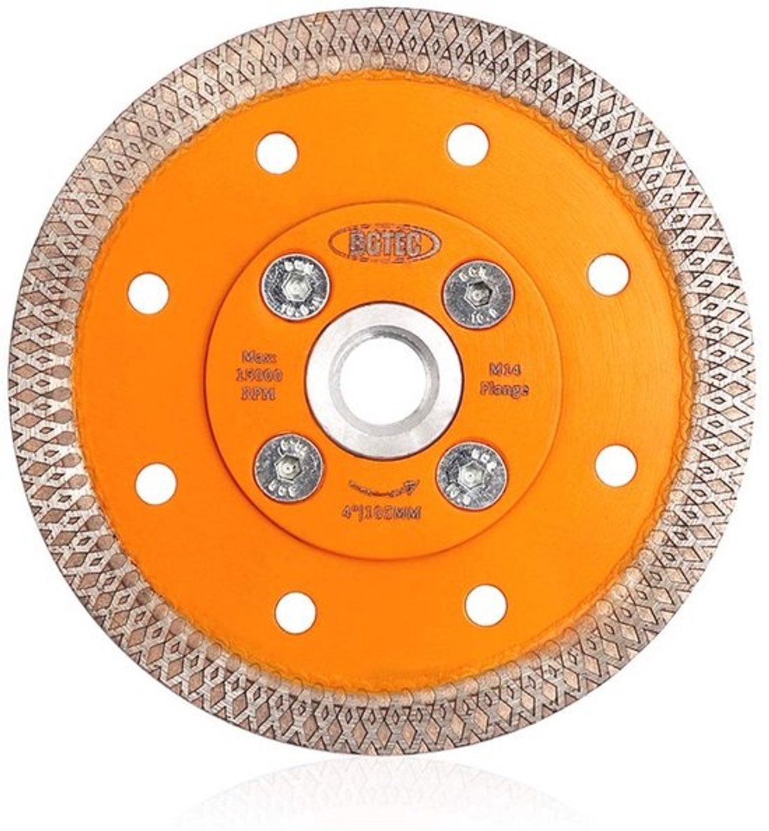Diamant zaagbladen voor keramische tegels - 105 mm Turbo snijschijf