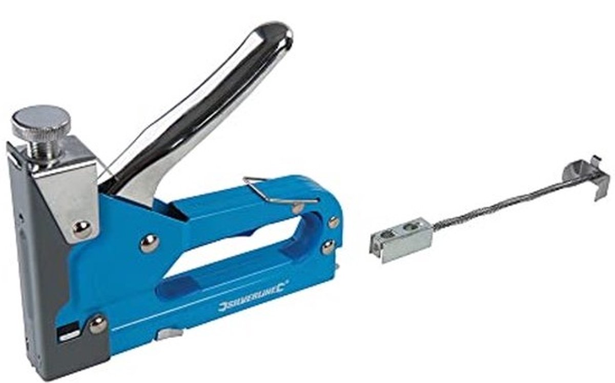 3-in-1 handtacker met verstelbare slagkracht