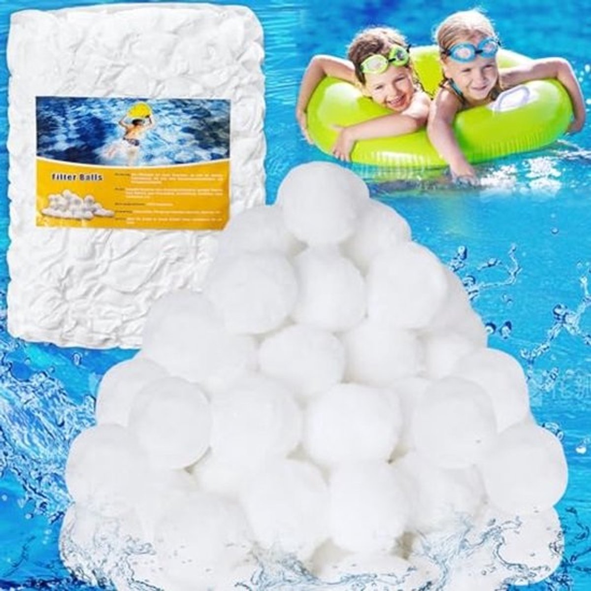 Filterballen voor Zwembadfiltratie - 1500g