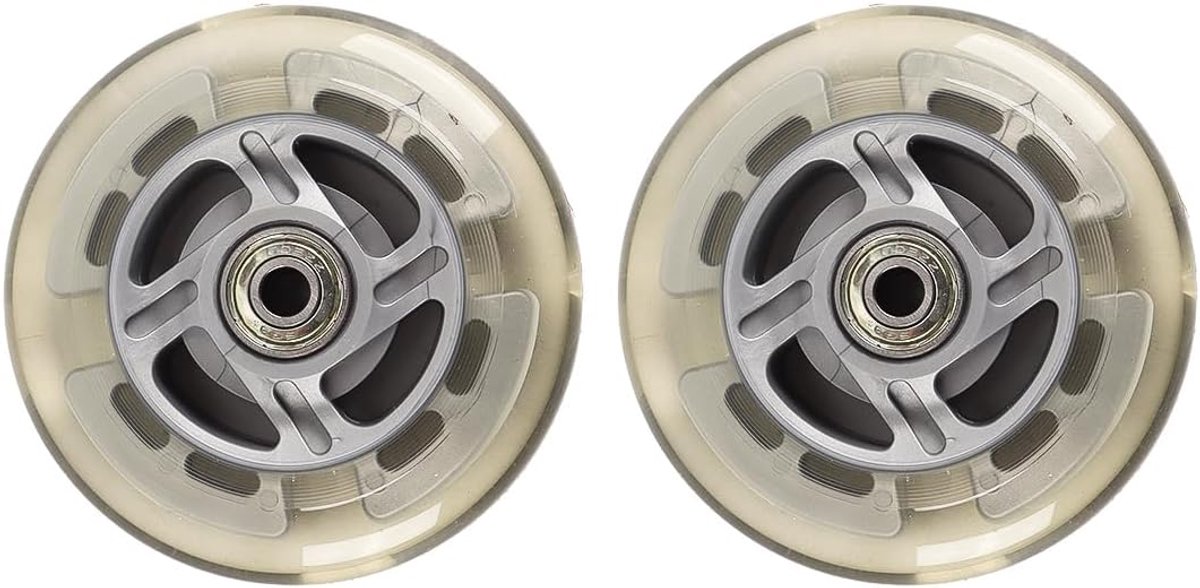 2 x Light Up Scooter wielen 100 mm 82A Indoor / Outdoor Skateboard Wielen