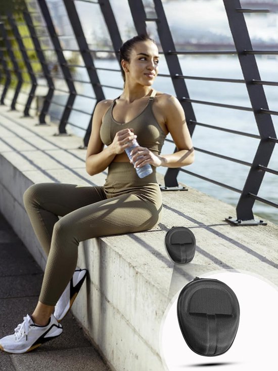 Draagtas voor Sennheiser Momentum 5 draadloze hoofdtelefoon, opbergtas van Oxford-weefsel, schokbestendig, krasbestendig, eenvoudig te gebruiken en te transporteren, zwart — afbeelding 4