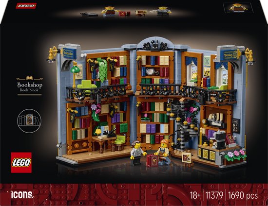 LEGO Icons Bookends: Bookshop Building Set 11379