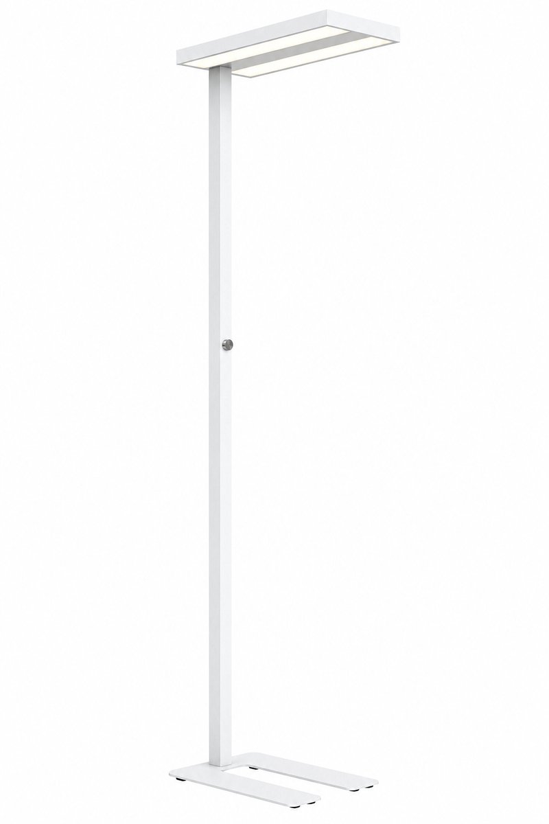 Design Vloerlamp Wit – Speciaal voor Bureau & Kantoor – Dimbaar neutraal wit licht