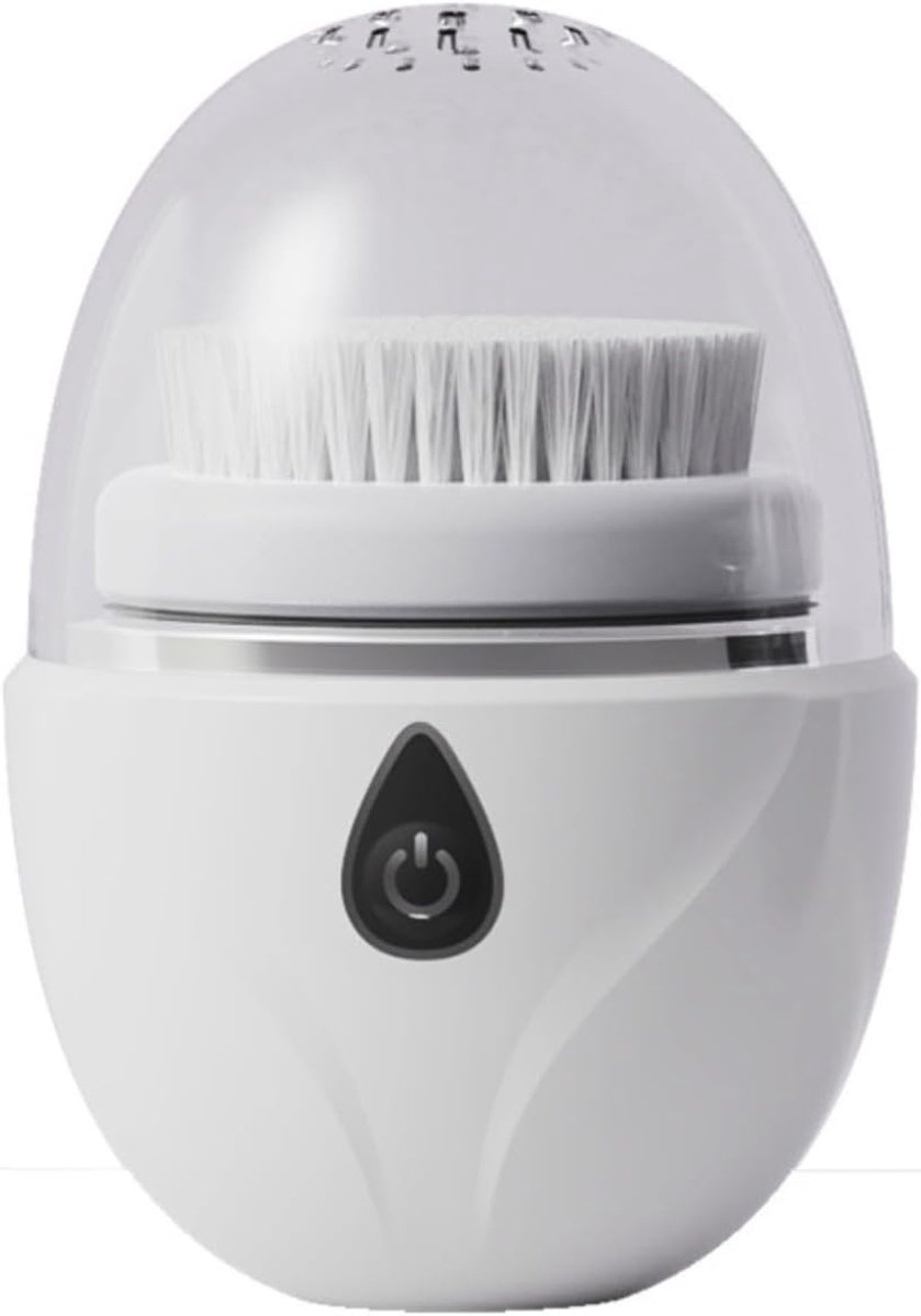 Elektrische sonic vibratie gezichtsreinigingsborstel, oplaadbare huidscrubber en massager voor mee-eters, 10 x 6 cm