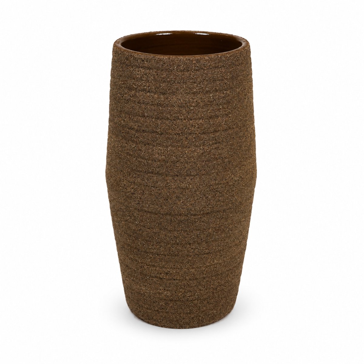 HS Potterie Vaas sion d22h40cm zand bruin