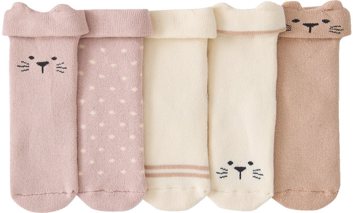 Vertbaudet Set van 5 babysokjes voor meisjes