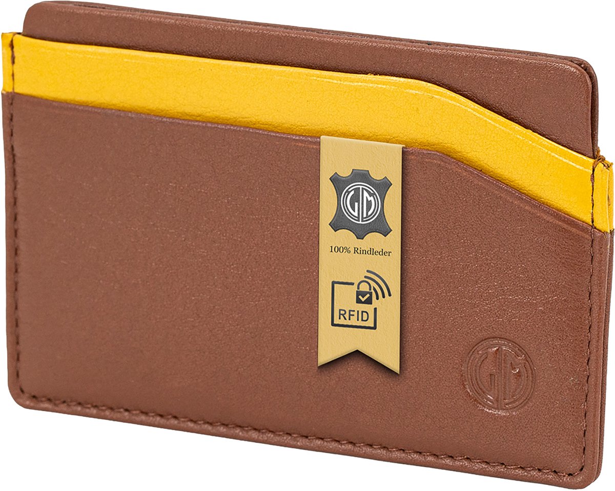 LINDENMANN heren kaarthouder RFID - geel