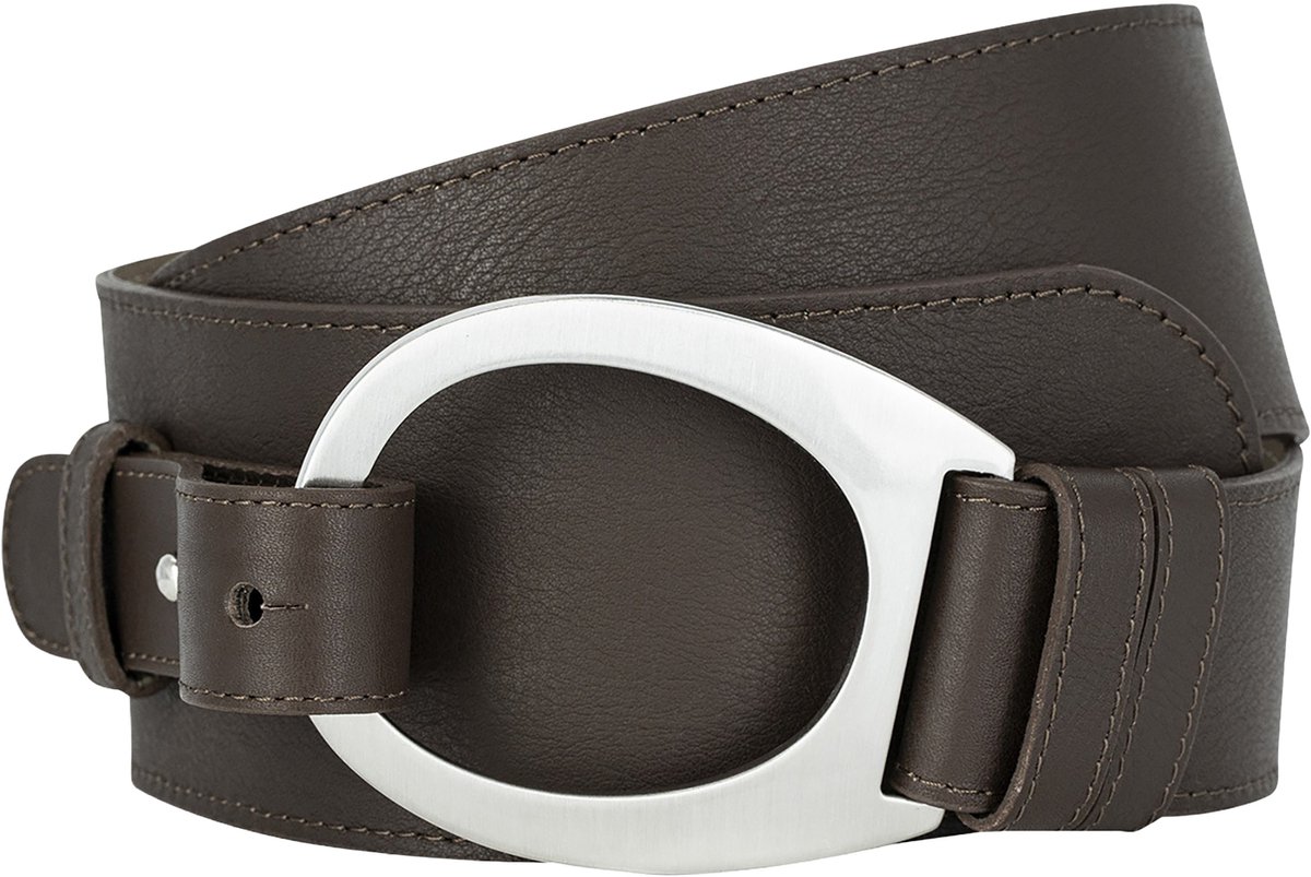 LINDENMANN dames leren riem - bruin
