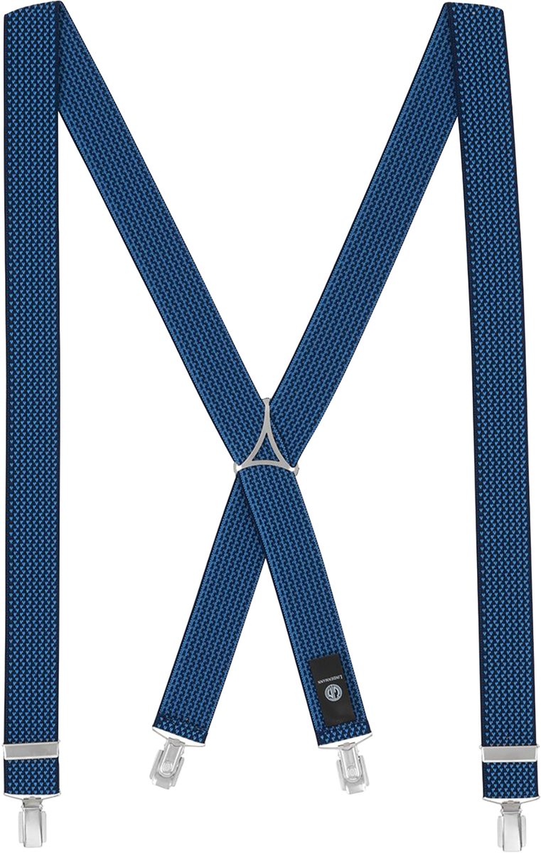 LINDENMANN heren bretels X-vorm - marine