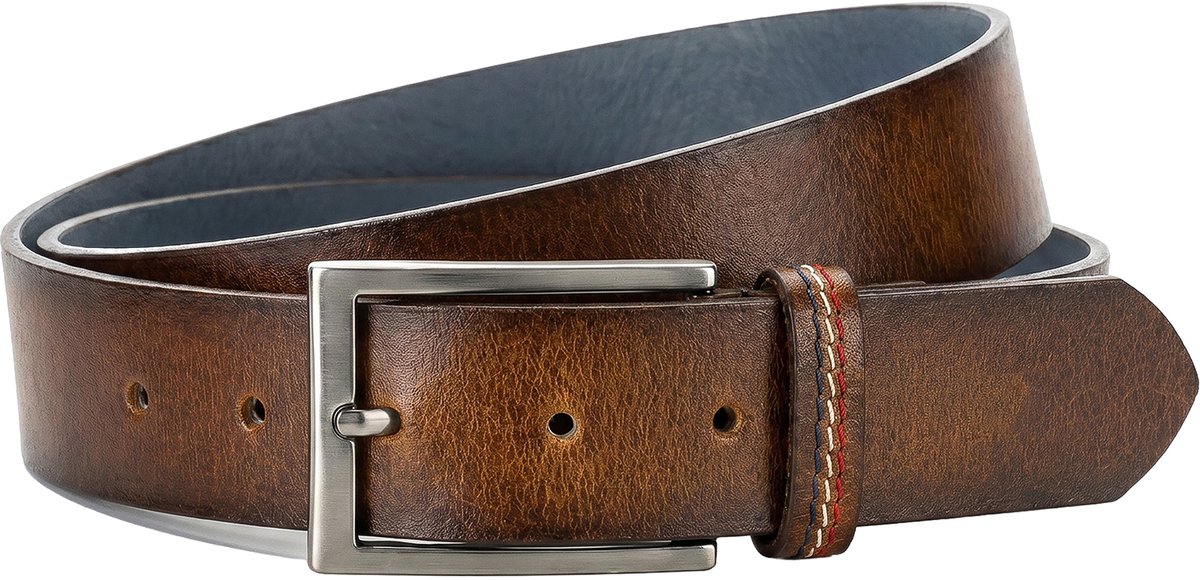 HECHTER leren heren riem - cognac