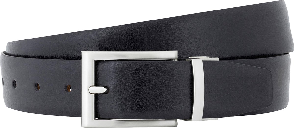 LINDENMANN leren heren riem - zwart