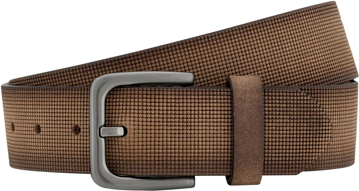 LINDENMANN leren heren riem - bruin