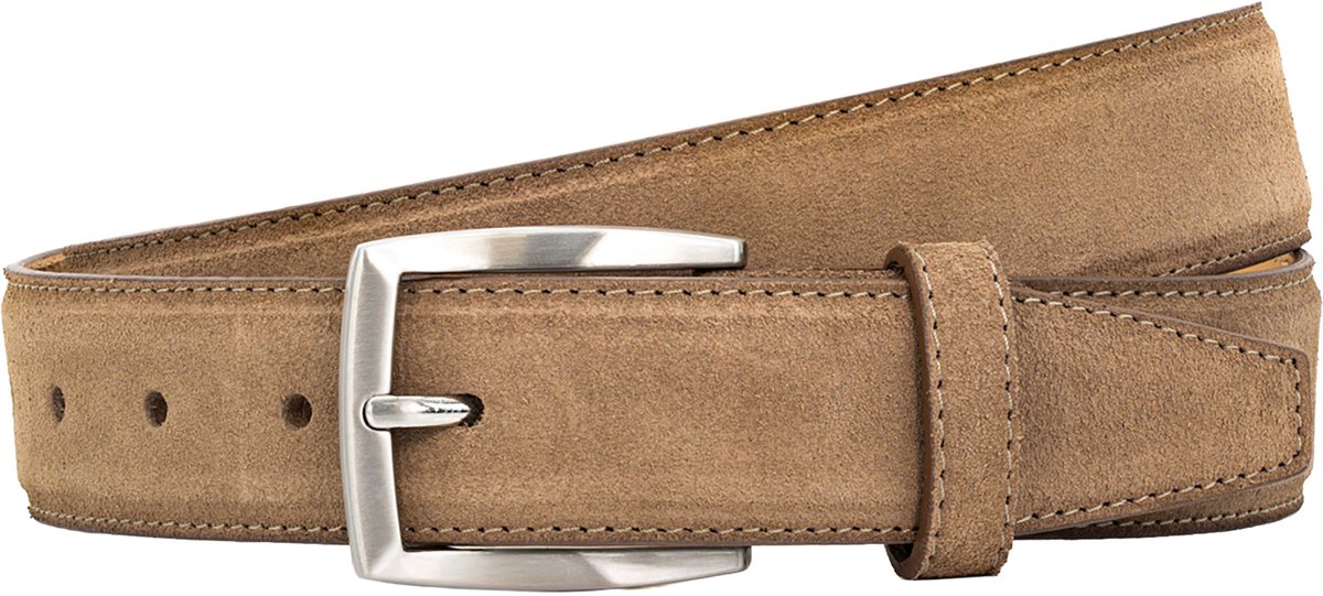LINDENMANN leren heren riem - bruin