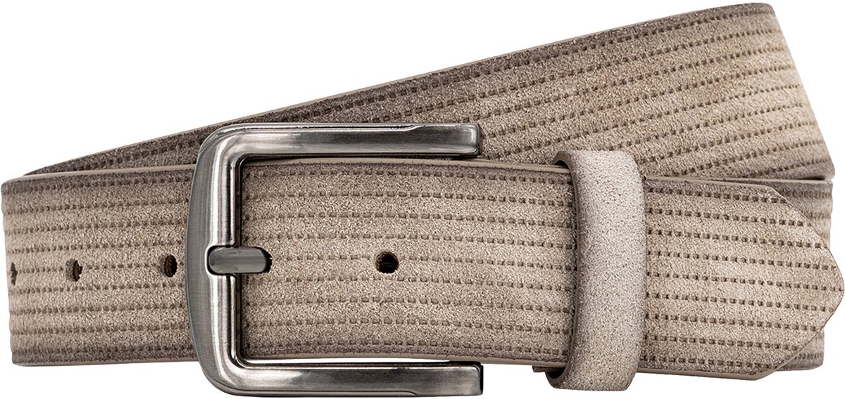 LINDENMANN leren heren riem - beige
