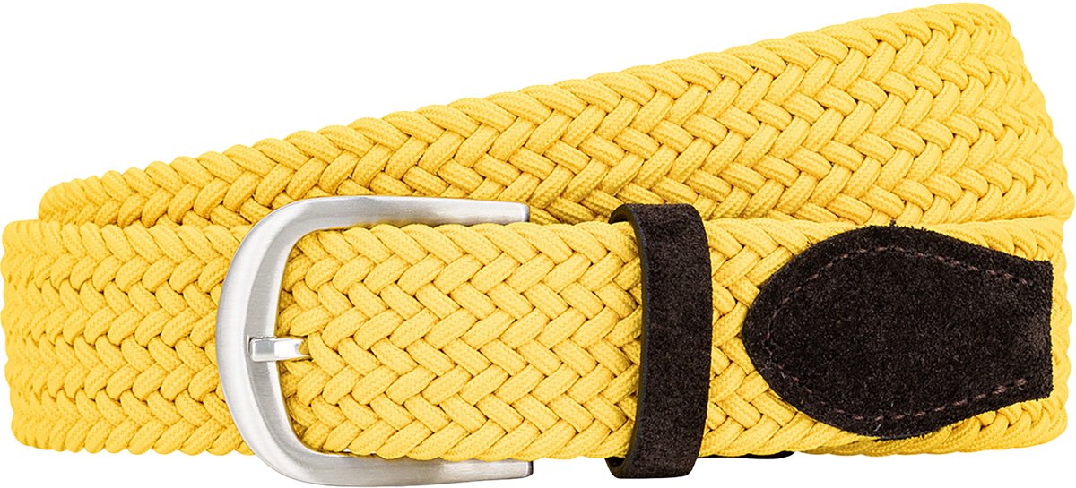 LINDENMANN elastische heren riem - geel