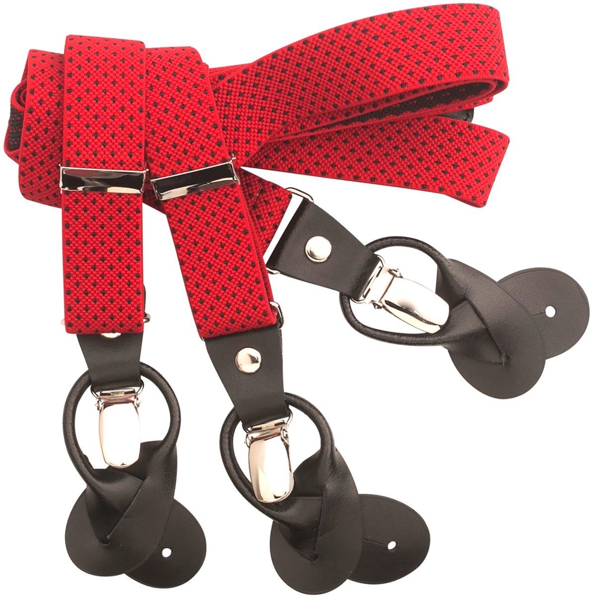 LINDENMANN heren bretels Y-vorm - rood