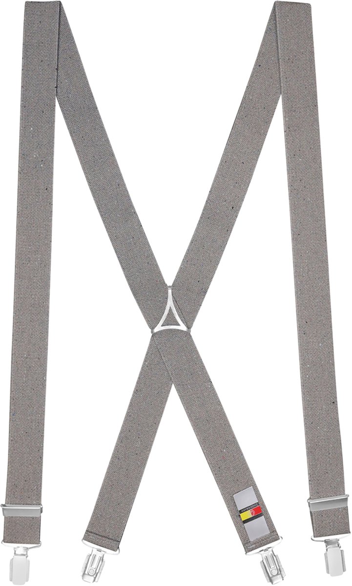 LINDENMANN heren bretels X-vorm - taupe