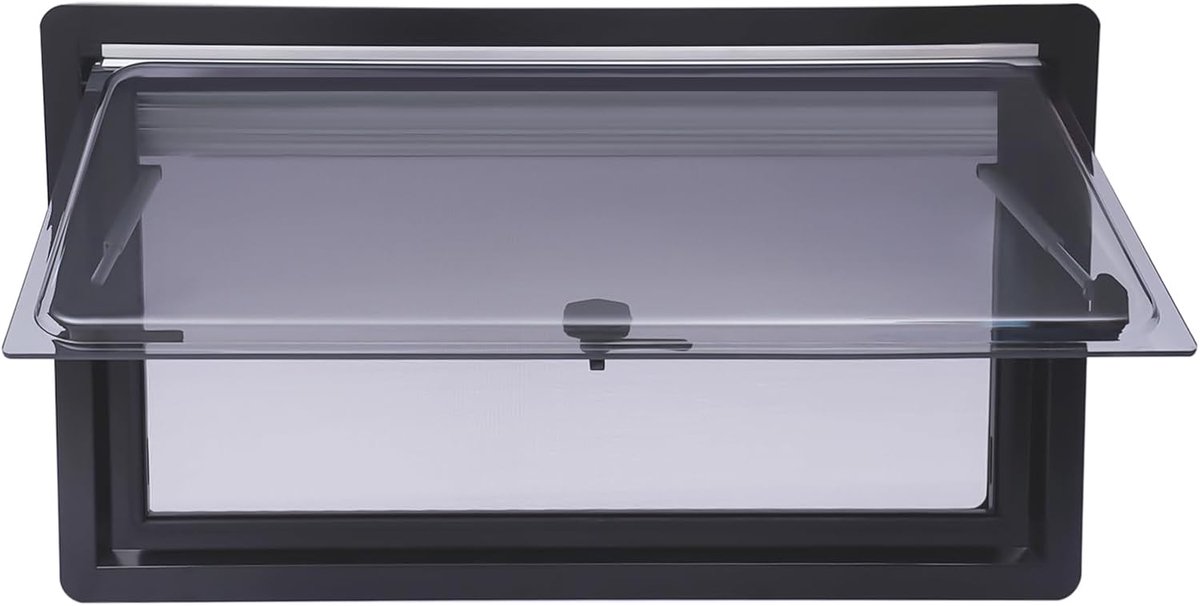 Uitzetraam, camper, caravan, raam, camper, raam, RV met vliegengaas en verduisteringsrolgordijn, caravan, zijraam, 900 x 500 mm
