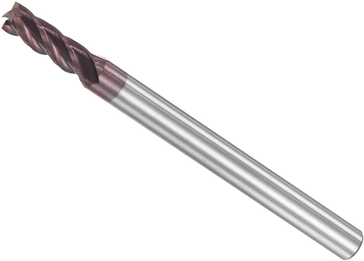 Vierkantfrees, snede 3,5 mm x 10 mm, aansluiting 4 mm, coating AlTiN M30 microkorreling, routerbits CNC 4 snijkanten van hardmetaal voor het frezen van roestvrij staal, gehard staal