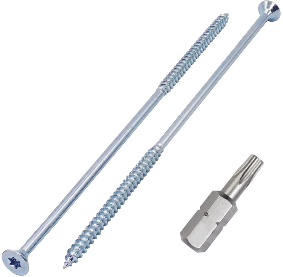 Houtschroeven 6,0 x 220 mm, Torx schroeven met verzonken kop, spaanplaatschroeven, gedeeltelijk schroefdraad