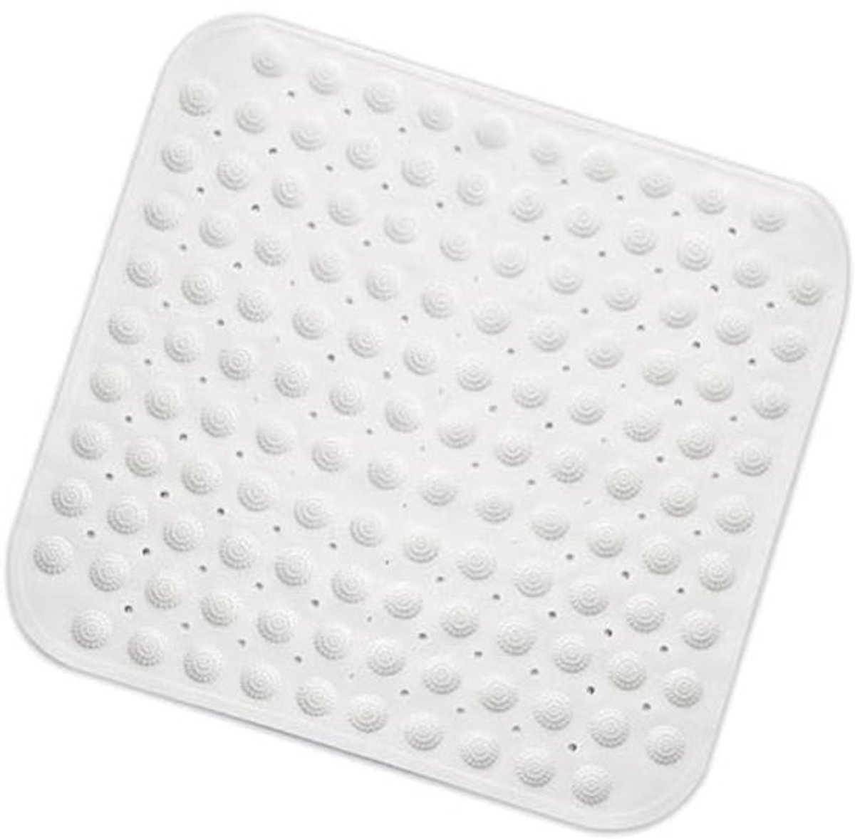 Antislip Douchemat 48x48 cm - Vierkante Badmat met Drainagegaten - Machinewasbaar - Massagebadmat