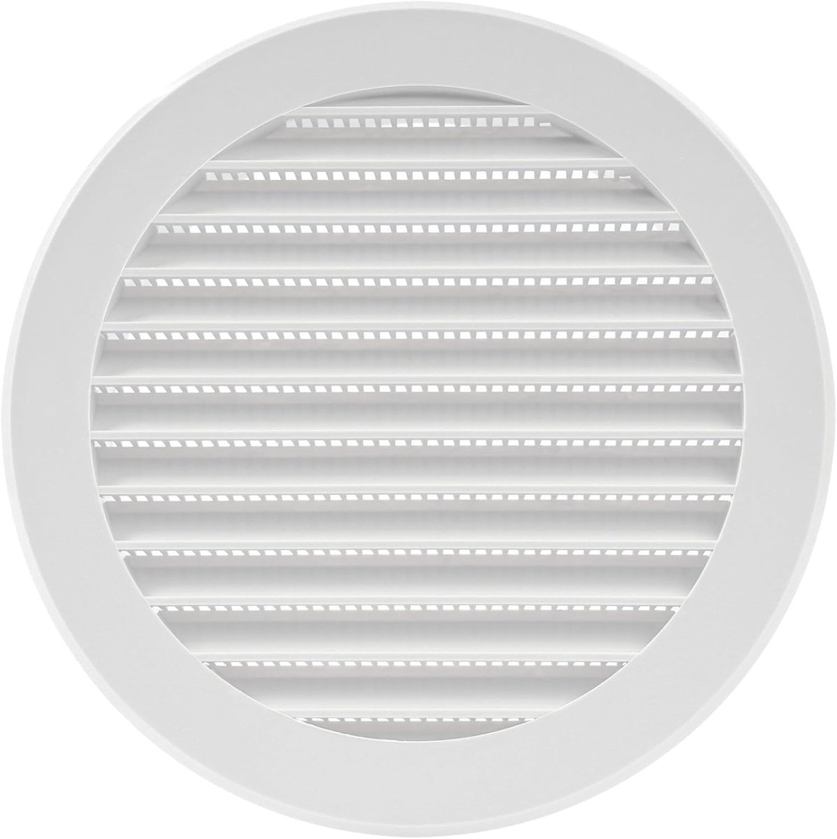 Systems 5" inch witte binnenklep - ronde luchtafsluiter - grillhoes - ingebouwd insectenscherm - HVAC-ventilatieopeningen voor badkamer, thuiskantoor, keuken