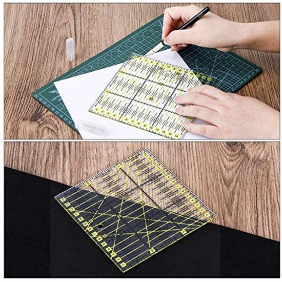 Roterende snijders set met snijmat en naai accessoires voor quilten en handwerken — afbeelding 2