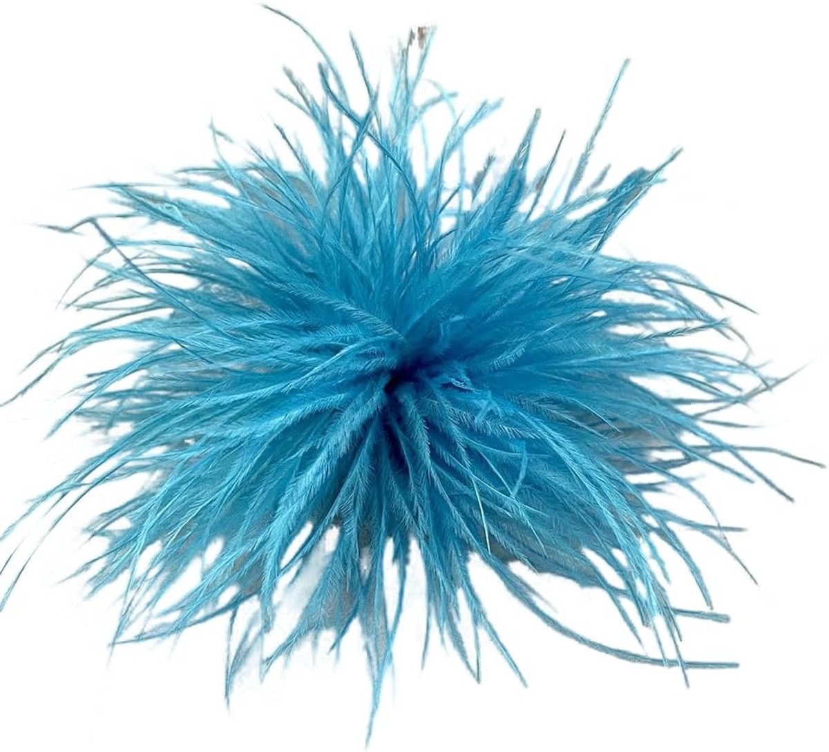 Broche met veren voor dames, natuurlijke struisvogelveren, broche, pins, jurk, accessoires, fascinators, kostuums, decoratie, haaraccessoire, haarspeld, hoofddeksel voor verjaardag, bruiloft