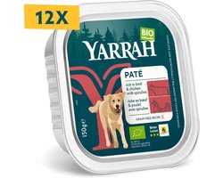 Yarrah Dog Alu - Graanvrij - Rund - Hondenvoer 12 x 150 g NL-BIO-01