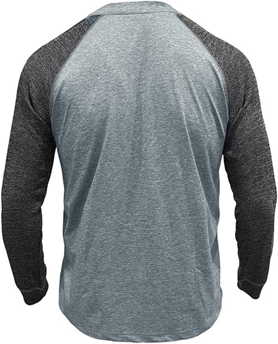 T-shirts voor heren, ronde hals, lange mouwen, hipster, hiphop, casual, tops, gym, spierhemden