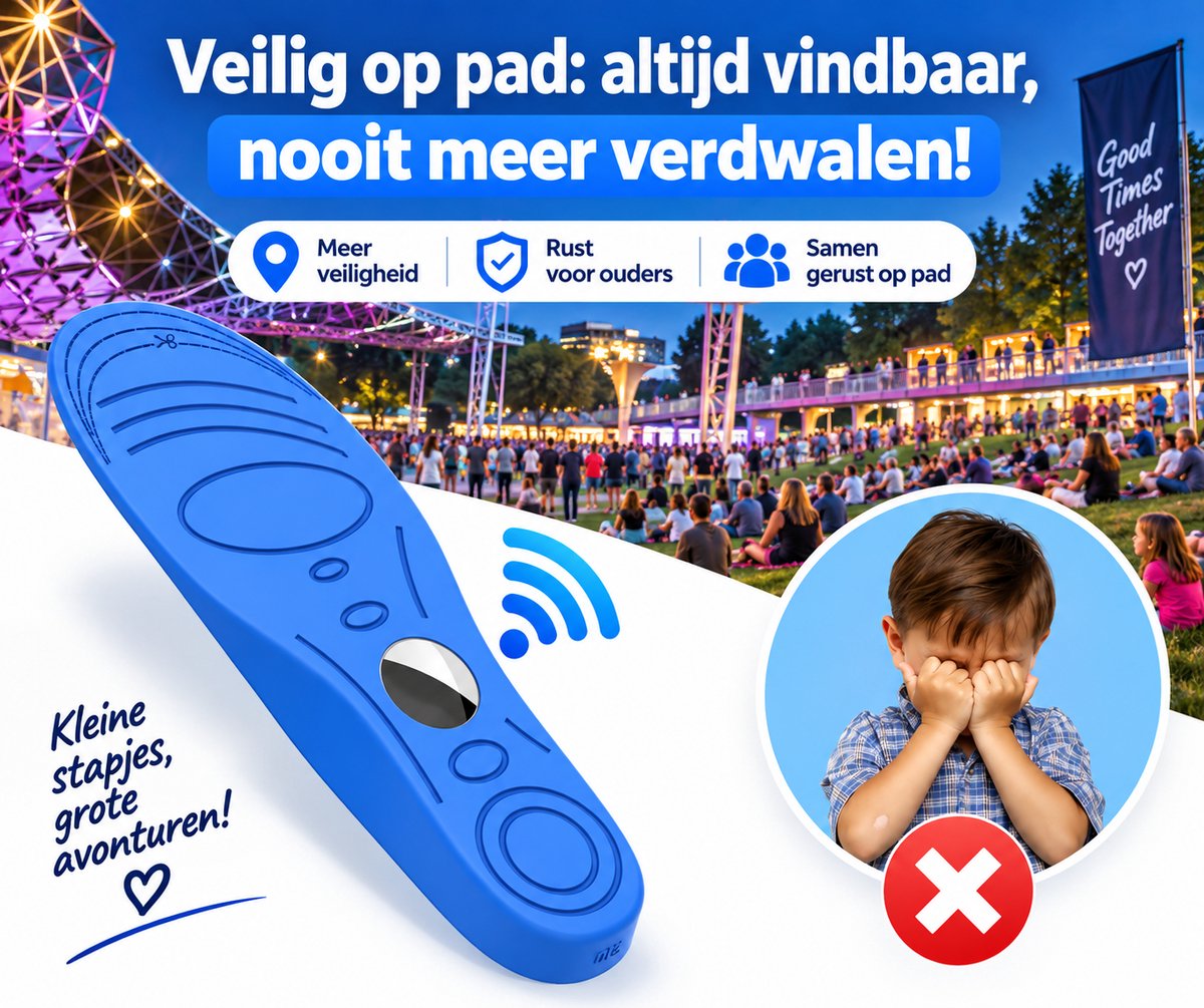 inlegzool geschikt voor AirTag 155-170 MM - GPS Tracker Kinderen - veiligheid - maat s - exclusief AirTag -