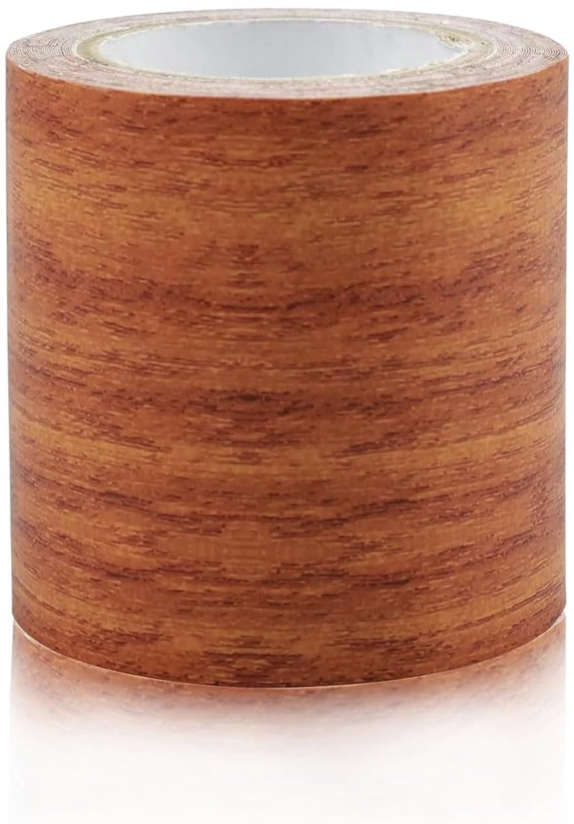 Houten Look Plakband, Realistische Houtnerf, Herstelband voor Vloeren en Meubels, 5.5 cm x 4.57 m, Ideaal voor Decoratie en Reparatie