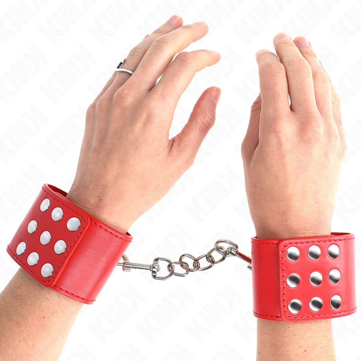Polsmanchetten met Druksluiting Rood