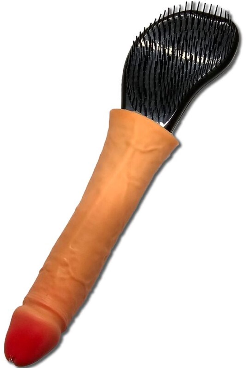 Haarborstel met Penisvormige Handvat