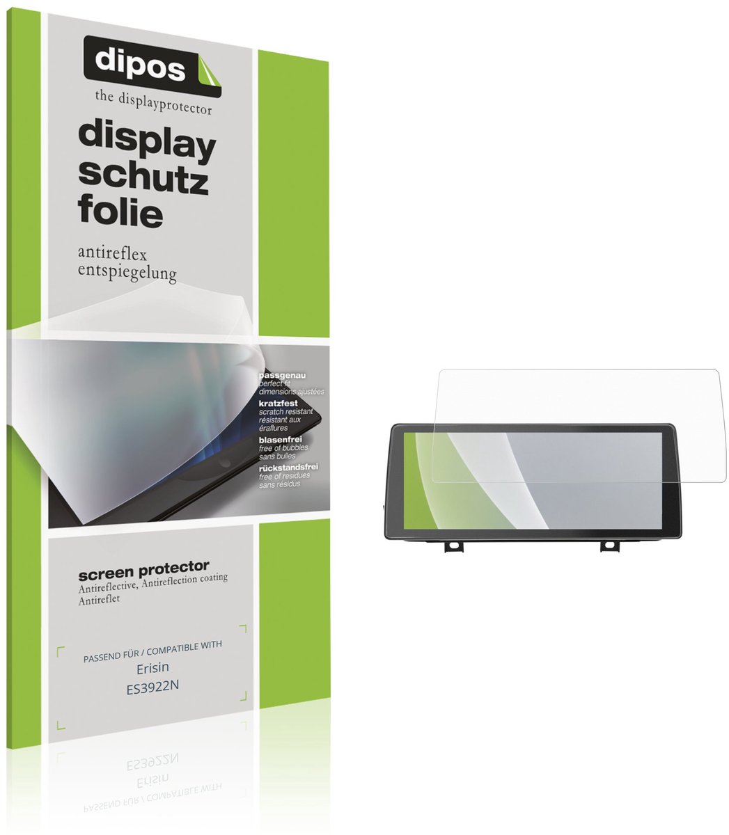 dipos – 2x Matte Beschermfolie geschikt voor Erisin ES3922N | Krasbestendige & antireflecterende Screenprotector Ultra-Thin