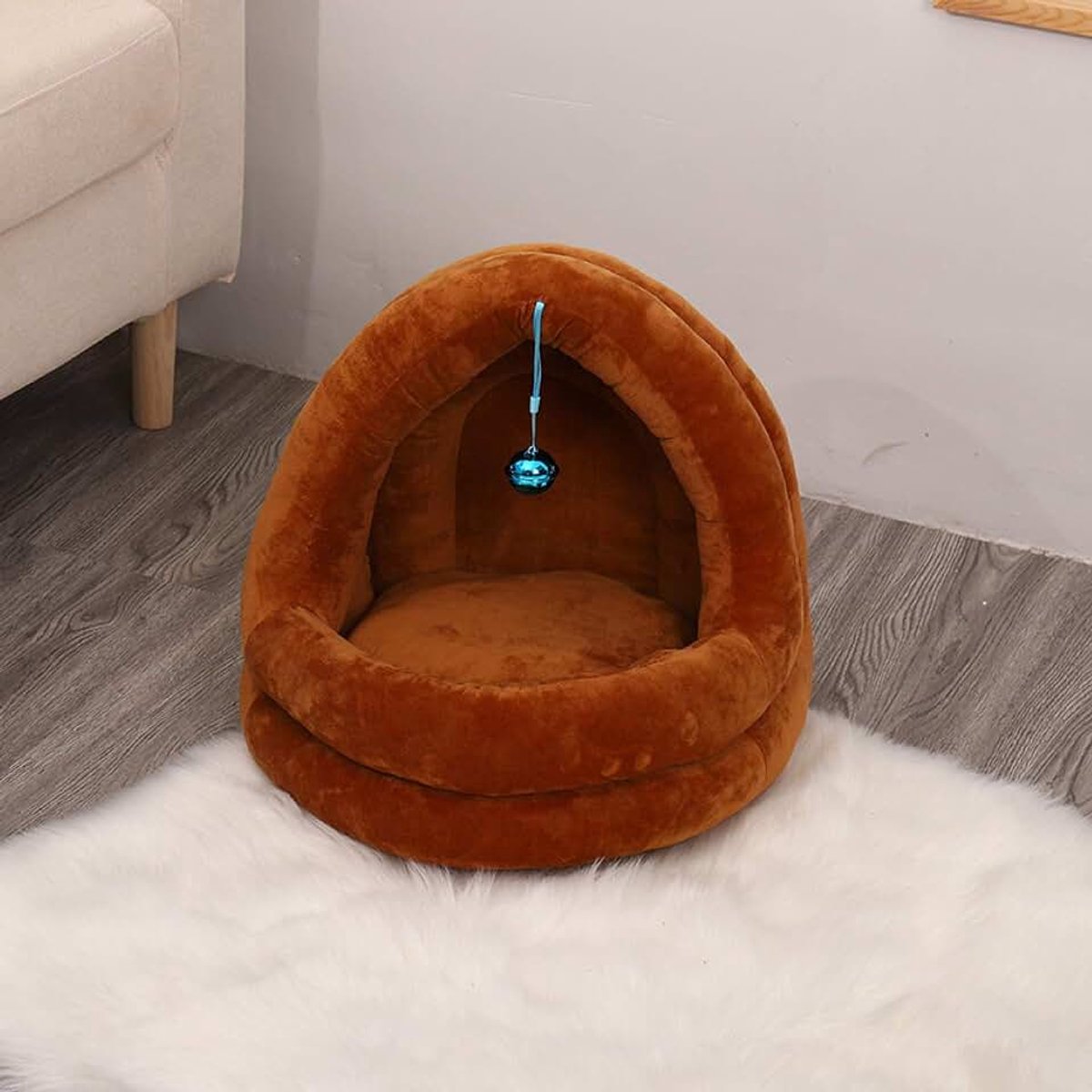 Winter huisdier huis kat huis hond huis diepe slaap huisdier huis