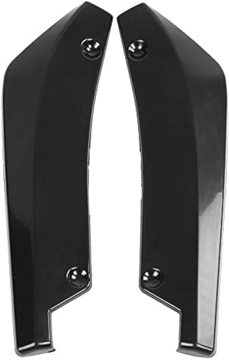 2 STKS Auto Body Spoiler, MoreChioce Universele Auto Achterbumper Lip Diffuser Splitter Canard Protector Accessoires Spoiler Automotive Body Anti-crash Diffuser Splitter, Helder Zwart