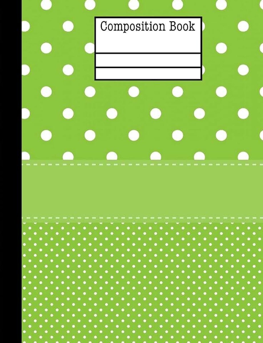 Polka Dot Composition Book - 5x5 Quad Ruled: 7.44 x 9.69-101 Sheets / 202 Pages - Graph Paper