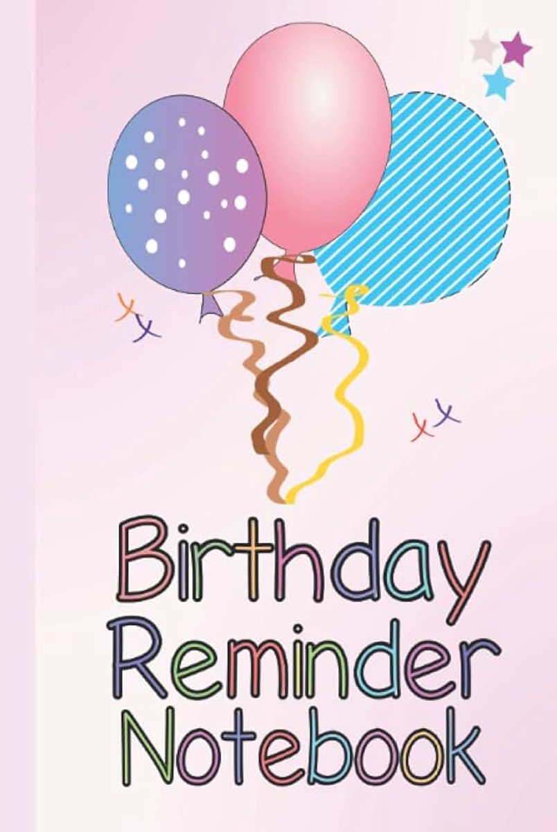 Month by month diary for recording birthdays and anniversaries