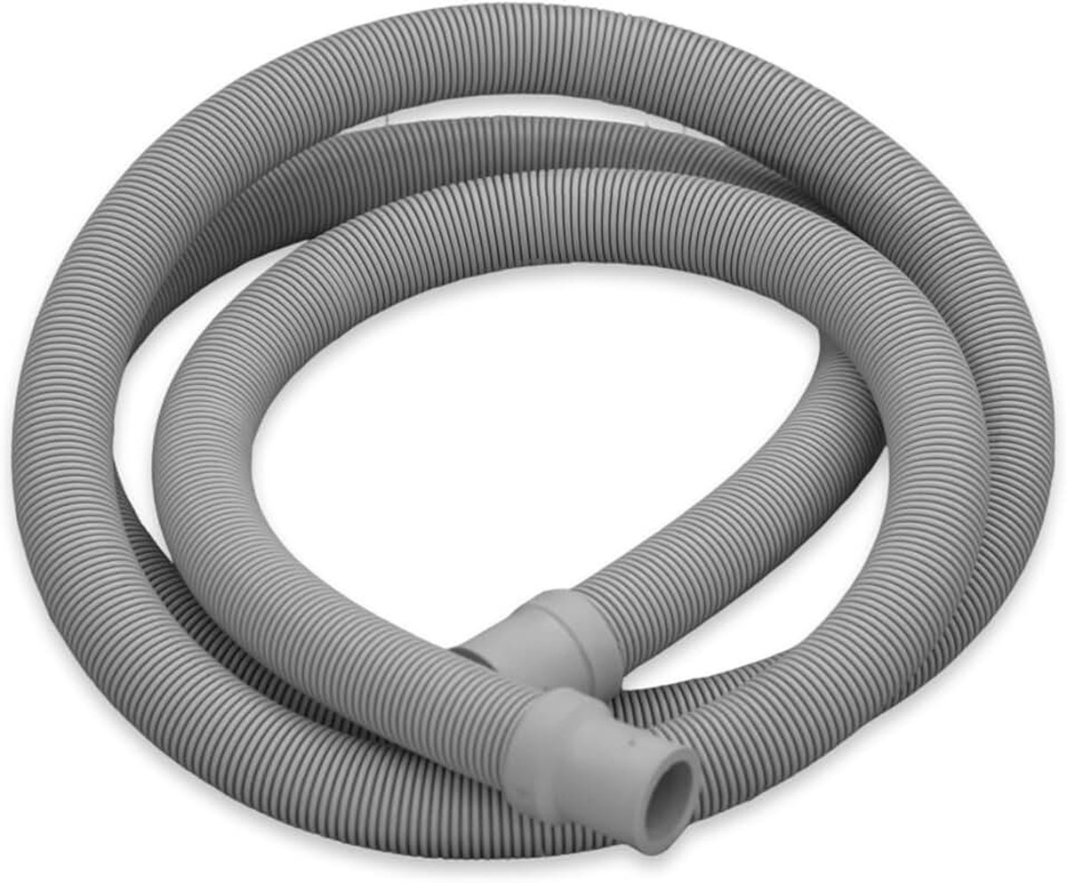Universele afvoerslang voor wasmachines en vaatwassers - 2 m, grijs (1,2 m)
